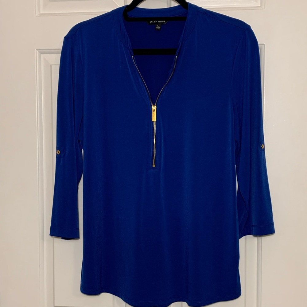 Royal blue blouse